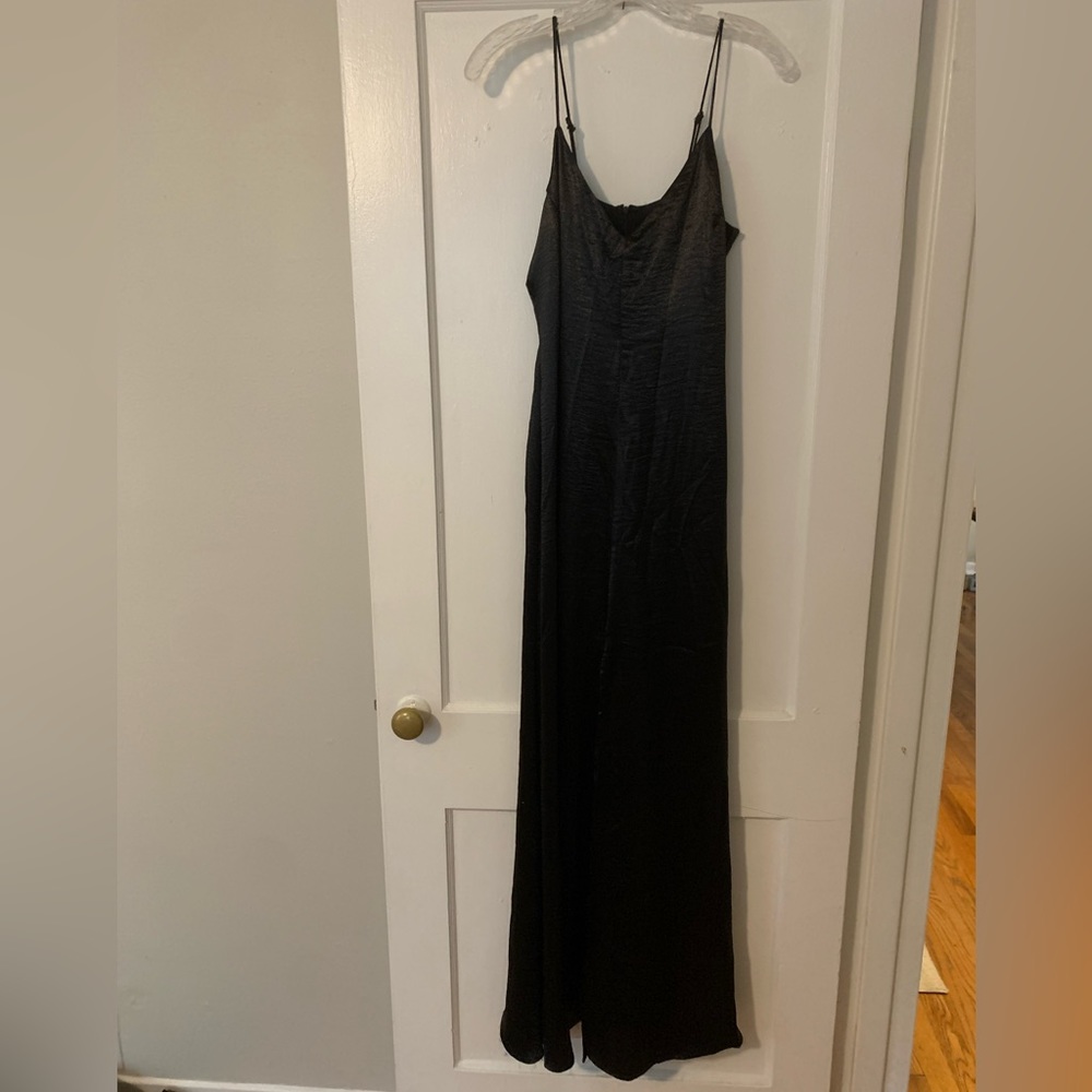Black slip dress